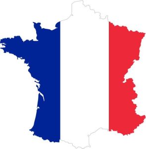 france map and flag