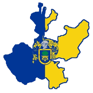 Jalisco State, Mexico map and flag