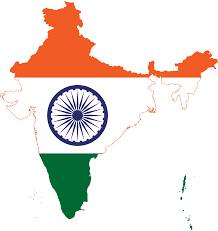 India map and flag